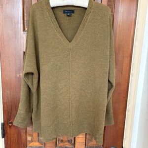 Tahari Olive Knit Sweater